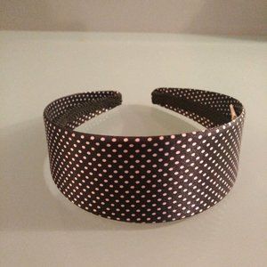 Navy / White Polka Dot Headband